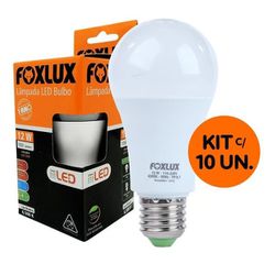 Kit Com 10 Lâmpadas De Led Bulbo 12w 6.500k Foxlux... - Bignotto Ferramentas