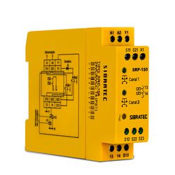 Relé de Segurança SRP-158 24Vcc/Vca Bi-Manual - Du... - Bignotto Ferramentas