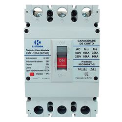 Disjuntor Caixa Moldada LKM1-100A Lukma - 33013 - Bignotto Ferramentas