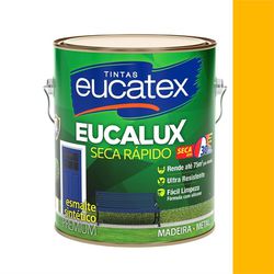 Tinta Eucalux Esm Bri Sec Rap Amarelo 900 ml Eucat... - Bignotto Ferramentas