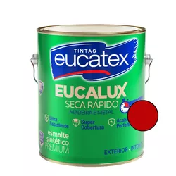 Tinta Eucalux Esm Bri Sec Rap Vermelho 3,6 Ltr Euc... - Bignotto Ferramentas