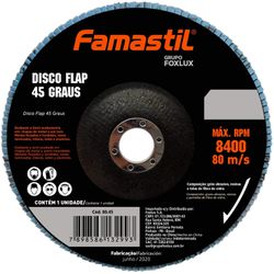 Disco Flap Famastil 45º 115 x 22MM Metal - Bignotto Ferramentas
