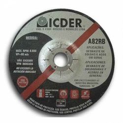 Disco De Desbaste 4 1/2 x 1/4 x 7/8 Pol. - ICDER - Bignotto Ferramentas