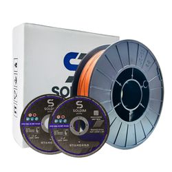 Arame Mig 0,80mm 5kg Com Gás Soldim + 02 Discos 11... - Bignotto Ferramentas