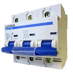 Disjuntor Tripolar Curva C Lukma 3KA - Bignotto Ferramentas