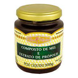 MEL COM PROPOLIS VIDRO 300G - Binuto Alimentos