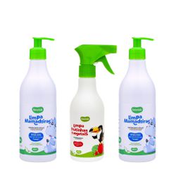 Kit Queridinhos Bioclub® - Limpa Mamadeiras, Fruti... - BIOCLUB