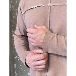 Blusa Masculina Estonada com Costuras Expostas - 0... - BIOTWO