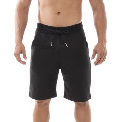 Bermuda Moletom Masculina Lisa Black Beast Preta