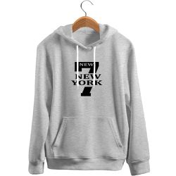 Blusa De Frio Black Beast Moletom 7 New York Cinza