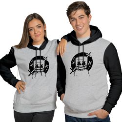 Blusa De Frio Black Beast Moletom Dj Marshmallow Raglan