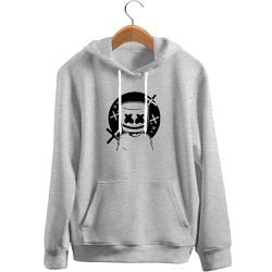 Blusa De Frio Black Beast Moletom Dj Marshmallow Cinza