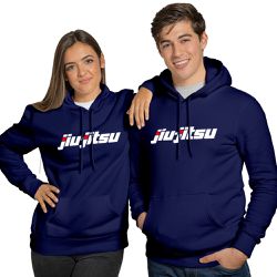 Blusa De Frio Black Beast Moletom Jiu Jitsu Azul Marinho