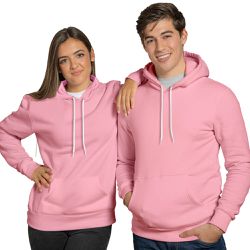 Blusa De Frio Black Beast Moletom Liso Rosa Claro