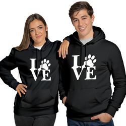 Blusa De Frio Black Beast Moletom Love Dog Preto