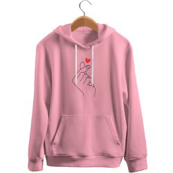 Blusa De Frio Black Beast Moletom Mão Coreana Rosa Claro