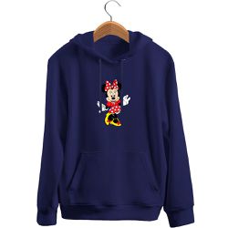 Blusa De Frio Black Beast Moletom Minnie Azul Marinho