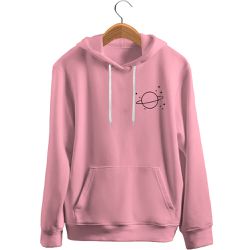 Blusa De Frio Black Beast Moletom Planeta Espaço Rosa Claro