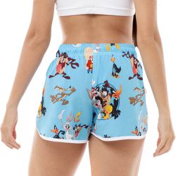 Shorts Feminino Praia Looney Tunes Black Beast