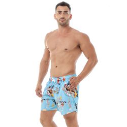 Shorts Masculino Praia Looney Tunes Black Beast