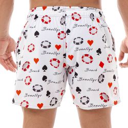 Shorts Masculino Praia Baralho Poker Black Beast