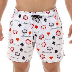 Shorts Masculino Praia Baralho Poker Black Beast