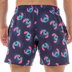 Shorts Masculino Praia Stitch Black Beast