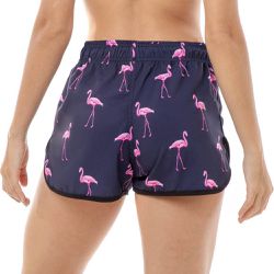 Shorts Feminino Praia Flamingo Black Beast