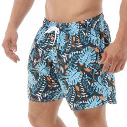 Shorts Masculino Praia Florido Black Beast