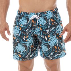 Shorts Masculino Praia Florido Black Beast