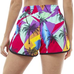 Shorts Feminino Praia Hawaii Black Beast