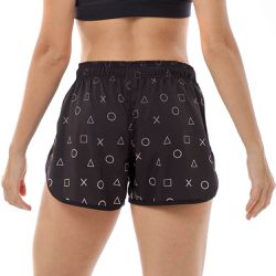 Shorts Feminino Praia Jogo Play Black Beast