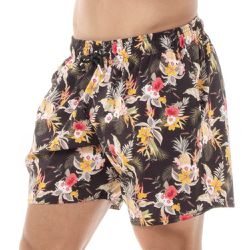 Shorts Feminino Praia Floral Black Short Black Beast