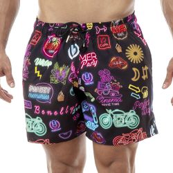 Shorts Masculino Praia Vintage Black Beast