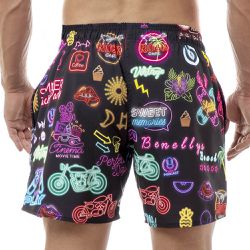 Shorts Masculino Praia Vintage Black Beast