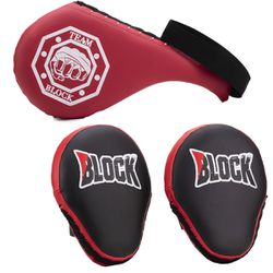 Kit Manopla De Foco e Raquete De Chute - Vermelho ... - BLOCK FITNESS