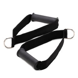 Puxador Alça Pra Crossover - Preto - Puxador Preto - BLOCK FITNESS