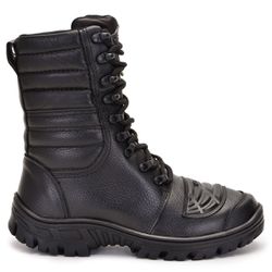 Coturno Tático Bota Militar Semi-impermeável Moto Bmbrasil 5168/16 Preto