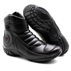 Bota Motociclista Moto Zíper Couro Bmbrasil 5210/0... - BMBRASIL CALÇADOS