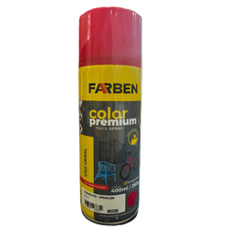 Tinta Spray Vermelho Uso Geral 400ml - FARBEN- - Bond Tintas