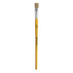 Pincel Achatado Cerda Branca Artistico 4 - ATLAS - Bond Tintas