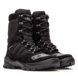 Bota Coturno Em Couro Militar Armata Kaiten - Pret... - BOOTS BRASIL