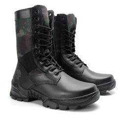 Bota Coturno Em Couro Militar Armata Khopesh - Pre... - BOOTS BRASIL