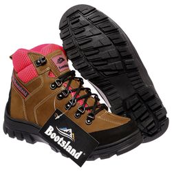 Bota Coturno Adventure Bootsland Feminina em Couro... - LOJA BOOTSLAND