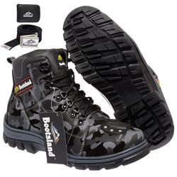 Kit Bota Motociclista Bootsland Masculina em Couro... - LOJA BOOTSLAND
