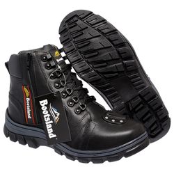 Bota Coturno Bootsland Motociclista Masculina C/ F... - LOJA BOOTSLAND