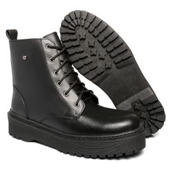 Coturno Feminino Moda Blogueira Plataforma Em Cour... - LOJA BOOTSLAND