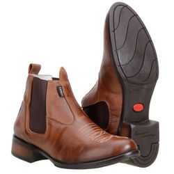 Botina Basic Feminina Com Bordado e Bico Redondo -... - BOTAS MANGALARGA