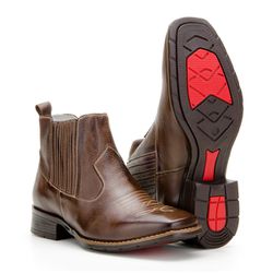 Botina Masculina Country Texana - 472-cafe - BOTAS MANGALARGA