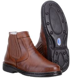 Bota Anti-stress Masculina Com Palmilha De Gel Con... - BOTAS MANGALARGA